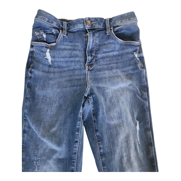 Simply Vera Vera Wang Skinny Ankle Jeans Size 8 Stretch Blue Denim Mid Rise - Picture 4 of 9